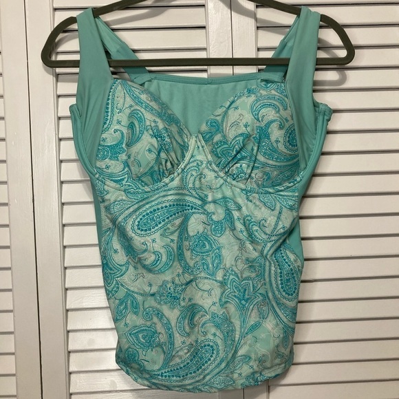 Catalina Other - Collections By Catalina Blue And Silver Tankini Size Large
